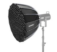 NEEWER 28"/70cm Parabolic Softbox Bowens Mount, Quick Release with Diffusers/Grid/Bag for Video Continuous Lighting CB60 CB200B MS60 MS150B Q4 Compatible with Godox Compatible with Aputure 600d, NS70P