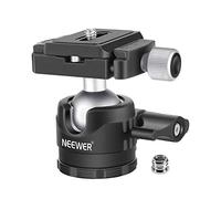 NEEWER 28mm Low Profile Tripod Ball Joint 360° Pan Rotation with 1/4" Arca Type Quick Release Plate and Spirit Level for Tripods, Monopods, Max Load: 6.6LB/5kg