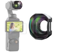 NEEWER Teleconverter Compatible with DJI Osmo Pocket 3 Only, 4 Elements 3 Groups Multicoated HD Optical Glass Magnetic Lens Attachment, Gimbal Action Camera Accessories, LS-84