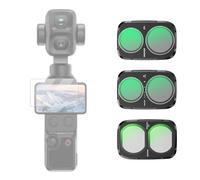 NEEWER 3 Filters Compatible with DJI Osmo Pocket 4P Xtra Muse 2 Pro, Black | Variable ND Neutral Density ND2-32, CPL Circular Polarizer, Black Diffusion 1/4 Filter for Mist Cinematic Effect, Metal Frame
