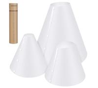 NEEWER 3 Pack Light Cone Set (14"/15"/20"), Upgraded 0.5mm Thick Photo Lighting Flash Diffuser Reflector, Alternative for Jewelry Product Photography Light Box, No Shadow & Reflection, NK006
