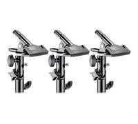 Neewer 3 Pieces Photo Studio Heavy Duty Metal Clamp Holder with 5/8-inch Tripod Light Stand Attachment for Reflector
