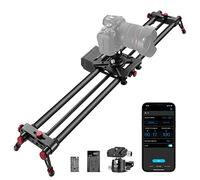 NEEWER 31.5"/80cm Motorized Camera Slider, App Wireless Control Carbon Fiber Dolly Rail Slider, Support Video Mode, Time Lapse Photography, Horizontal, Tracking and 120° Panoramic Shooting (ER1-80)