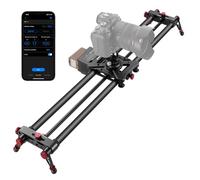 NEEWER 31.5"/80cm Motorized Camera Slider, DSLR Carbon Fiber Dolly Rail Slider with App Control, 4400mAh F750 Battery for Time Lapse Photography, Supports Video Mode, NOT Include Charger, ER1