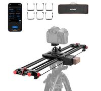 NEEWER 31.5"/80cm Motorized Camera Slider, DSLR Carbon Fiber Dolly Rail Slider with App Control, 4400mAh F750 Battery for Time Lapse Photography, Supports Video Mode, NOT Include Charger, ER1
