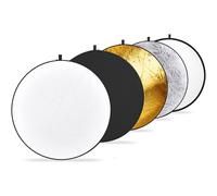 Neewer 32-Inch 80CM Portable 5 in 1 Translucent, Silver, Gold, White, and Black Collapsible Round Multi Disc Light Reflector
