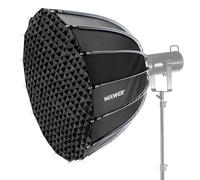 NEEWER 35.4"/90cm Parabolic Softbox Bowens Mount, Quick Release with Diffusers/Grid/Bag for Video Continous Lighting CB60 CB200B MS60 MS150B Q4 Compatible with Godox Amaran 100x Aputure 600d, NS90P