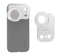 NEEWER 37mm Filter Lens Backplate Only for PA134 Phone Case, Quick Release Video Rig Mobile Photography Accessories Compatible with iPhone 17 Pro Max Beastgrip, PA174 (Silver)