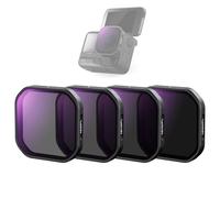 Neewer 4 Pack ND/PL Filter Set Compatible with Insta360 Ace Pro 2, ND8/PL + ND16/PL + ND32/PL + ND64/PL Neutral Density Polarizer Polarizing Filter Kit Snap On Action Camera Accessories, FL91