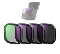 NEEWER 4 Pack ND Polarizer Filter Set Compatible with Insta360 Ace Pro 2, PL/ND16/ND32/ND64 Neutral Density and Polarizer Polarizing Filter Kit Snap On Action Camera Accessories, FL90