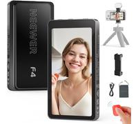 NEEWER 4" Phone Vlog Selfie Monitor Screen Compatible with iPhone, 500nit 1080x540p Wireless Back Camera Monitor with Remote/Speaker/1800mAh for YouTube TikTok, NOT Compatible with Google Phone, F4
