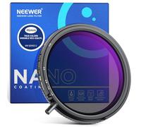 NEEWER 46mm True Colors Variable ND Filter ND2-ND32 & CPL, 2 in 1 Adjustable Neutral Density and Circular Polarizing Filter, Multi Coated HD Optical Glass/Aluminum Frame