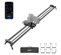 NEEWER 47.2"/120cm Motorized Camera Slider, App Wireless Control DSLR Carbon Fiber Dolly Rail Slider with 4400mAh F750 Battery (Charger Not Included), Support Video Mode, Time Lapse Photography, ER1