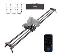 NEEWER 47.2"/120cm Motorized Camera Slider, DSLR Carbon Fiber Dolly Rail Slider with App Control, 4400mAh F750 Battery for Time Lapse Photography, Supports Video Mode, NOT Include Charger, ER1