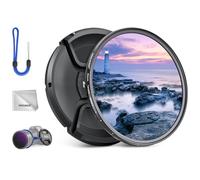 NEEWER 49mm Variable ND Filter with Lens Cap, Cleaning Cloth, ND2-32 (1-5 Stops) Precise Neutral Density Adjustment, Multicoated Optical Glass, Camera Photography Accessories