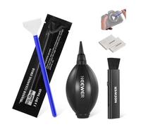 NEEWER 5 In 1 Camera Lens Cleaning Kit, 1x Lens Brush Pen + 1x Air Blower + 1x 24mm Full Frame Sensor Swab + 2x Cleaning Cloth, for Electronics, Smartphones, Tablets, HM-43