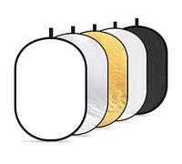 Neewer 5-in-1 professional, foldable, multi, disc, oval light reflector, 80 cm x 120 cm, 31 inches x 47 inches