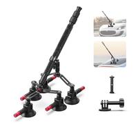 NEEWER 5 In 1 Suction Car Mount Kit Compatible with Insta 360 X5 X4 X3 Insta360 X2 GoPro Max DJI OSMO 360 Action Camera Accessories, Quick Release with Invisible Selfie Stick for Windshield, CA075