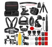 Neewer 50-In-1 Accessory Kit for GoPro Hero 6 5 4 3+ 3 2 1 Hero Session 5 Black AKASO EK7000 Apeman SJ4000 5000 6000 DBPOWER AKASO VicTsing WiMiUS...