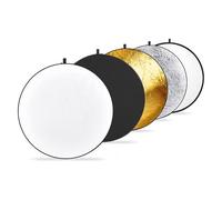 NEEWER 51 Inch/130 Centimeter Light Reflector Diffuser 5 in 1 Collapsible Multi Disc with Bag - Translucent, Silver, Gold, White, and Black for Studio Photography Lighting and Outdoor Lighting