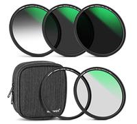 Neewer 52mm 5 in 1 Magnetic ND Filter Kit with Black Diffusion 1/4 Filter+Soft GND8+ND8+ND64 Filter&Magnetic Adapter Ring, HD Optical Glass/Water Repellent/30 Layers Nano Coatings/Scratch Resistant