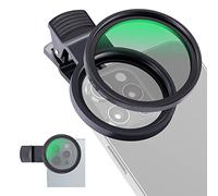 NEEWER 52mm CPL Filter for Phone, Clip On Circular Polarizing Lens Filter with Phone Clip, Storage Case & Cleaning Cloth, Compatible with iPhone Samsung Galaxy Android DSLR Camera, FL-26