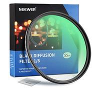 NEEWER 55mm Black Diffusion 1/8 Filter Dreamy Cinematic Effect Filter Ultra Slim Water Repellent Scratch Resistant HD Optical Glass, 30 Layers Nano Coatings for Video/Vlog/Portrait Photography