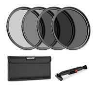 Neewer 55mm ND Lens Filter Kit: ND2 ND4 ND8 ND16, Lens Cleaning Pen, Neutral Density Filter Pouch and Accessory Kit Compatible with DSLR Cameras