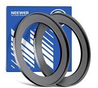 Neewer 58-82mm Step Up Ring Adapter (2 Pack) with Cleaning Cloth, Ultra Slim Aluminum Alloy Lens Filter Adapter Ring for 58mm Camera Lens to Use 82mm Filter