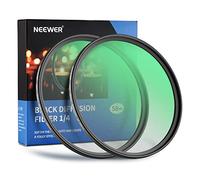 NEEWER 58mm Black Diffusion 1/4 & 1/8 Filter for Mist Cinematic Effect, HD Multicoated Dreamy Effect Filter for Video Recording, Vlog, Portrait, 2 Pack