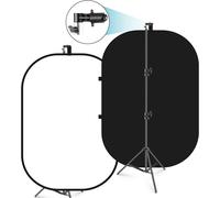 Neewer 5X7Ft/1.5X2M Chromakey Foldable Backdrop with Stand 8.5Ft/2.6M, 2-In-1 Re