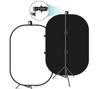 Neewer 150 x 200 cm Chromakey Black and White 2-in-1 Foldable Pop-Up Backdrop with Stand, Foldable Panel for Photo, Video, Live Stream, etc.