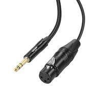 NEEWER 6.35mm 1/4 Inch TRS to XLR Female Cable, 6 ft Microphone Guitar Bass Cord Adapter Connector for Shotgun Condenser Mic Audio Amplifier Mixer Powered Speaker PA System, MS025