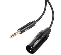 NEEWER 6.35mm 1/4 TRS to XLR Male Cable, 3 ft Quarter Inch to 3 Pin XLR Balanced Signal Interconnect Patch Cord Adapter Connector for Microphone Amplifier Mixer Powered Speaker Guitar Tuner, MS026