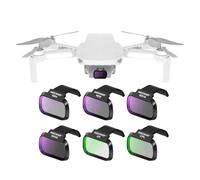 NEEWER 6 Pack ND Filter Set Compatible with DJI Mini 4K/2/Mavic/SE/2 SE, Drone Lens Accessories, Snap On CPL UV Neutral Density Filters ND4/ND8/ND16/ND32, Multi Coated HD Glass Gimbal Safe, FL-B31