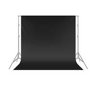 Neewer® 6 x 9FT / 1.8 x 2.8M PRO Photo Studio 100% Pure Muslin Collapsible Backdrop Background for Photography,Video and Television (Background Only) - Black