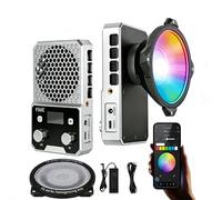 NEEWER 60W Mini RGB LED Video Light with APP Control, 2500K-7500K CRI96+ Compact Pocket Sized Handheld COB Continuous Output Lighting for Professional Studio Photography Video Recording, FS60C
