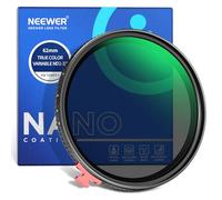NEEWER 62mm True Colors Variable ND Filter ND2-32 (1-5 Stops) Limited Neutral Density Filter with Putter, Multi Coated HD Optical Glass/No X Cross/Aluminum Frame/Water/Scratch/Fingerprint Resistant