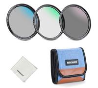 NEEWER 62mm UV CPL ND Lens Filter Kit, UV Protection + Circular Polarizing + Neutral Density (ND8) Camera Lens Filter Set with Multicoated Optical Glass, Slim Frame & Upgraded Foldable Storage Case