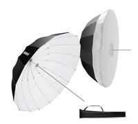 NEEWER 65"/165cm Parabolic Reflective Umbrella Photography with White Inner, Soft Lighting With Diffuser Cover, Bag, Quick Fold for Camera Photo Studio Video Light Shooting Monolight Flash, NS3U