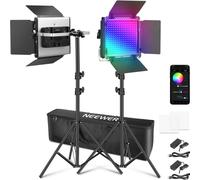 Neewer 660 PRO II 2x 50W RGB LED light kit incl. stands and carry bag | ✅ 5 years warranty
