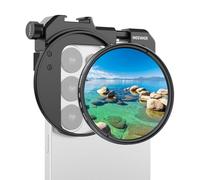 NEEWER 67 mm Mobile Phone Filter Holder with Adjustable Clamp, Hot Shoe Adapter and CPL Filter, Photo Accessories for Smartphones, Compatible with iPhone 17, 16, 15, 14, Samsung Galaxy S26 Ultra, S25