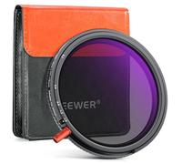 NEEWER 67mm 3 In 1 Variable ND Filter + CPL + Black Mist Diffusion 1/4, ND2-32 (1-5 Stop), Camera Lens Neutral Density Circular Polarizing Multicoated HD Optical Glass Effect Filter with Storage Case