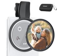 NEEWER 67mm Clip On Black Mist Filter for Phone, Black Diffusion 1/4 Photography Lens Accessories Kit for Android Smartphone Camera, Compatible with Samsung Google Pixel Huawei Xiaomi, FL-B20