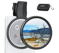 NEEWER 67mm Clip On Variable ND Filter for Phone, ND2-32 1-5 Stops Neutral Density Photography Lens Accessories Kit for Android Smartphone Camera Compatible with Samsung Google Pixel Huawei, FL-B21