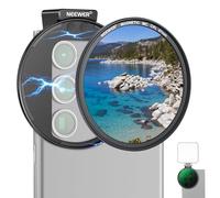 NEEWER 67mm Magnetic CPL Filter, Circular Polarizing Filter with Cold Shoe Camera Lens Clip, Photography Accessories Compatible with Samsung Galaxy Android