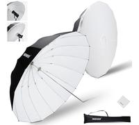 NEEWER 71"/180cm Parabolic Reflective Photography Umbrella Softbox with White Inner Diffuser Cover, Cleaning Cloth & Bag, Quick Fold for Camera Studio Tripod Video Light Monolight Flash Lighting, NS4U
