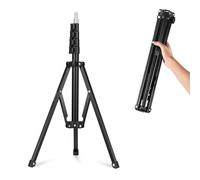 NEEWER 71"/180cm Portable Light Stand, Adjustable Metal Camera Tripod Reverse Folding Light Tripod, LED Light Ring Light Reflector Stand with Flip Locks for Live Streaming Vlog Video Recording, ST180R