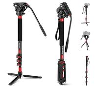 NEEWER 71.6 Inch Pro Camera Monopod Telescopic Carbon Fiber Monopod with Quick Release Plate Compatible with DJI RS Gimbals, Removable Base for Camera Camcorder, Maximum Load 6kg, TP71