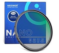 NEEWER 72 mm True Colours Polarising Filter (CPL), Circular Polarising Filter, Optical HD Glass, Double-Sided, 30-Layer Nano Coating, Aluminium Frame, Water-Repellent, Scratch-Resistant, Anti